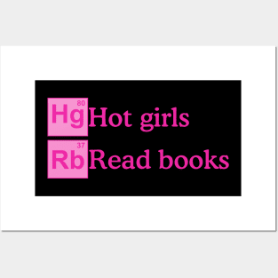 Hot girls read books, periodically Posters and Art